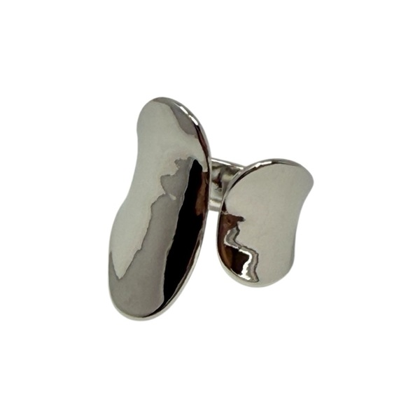 Silver Plated Cuff Statement Ring - Picture 6 of 11